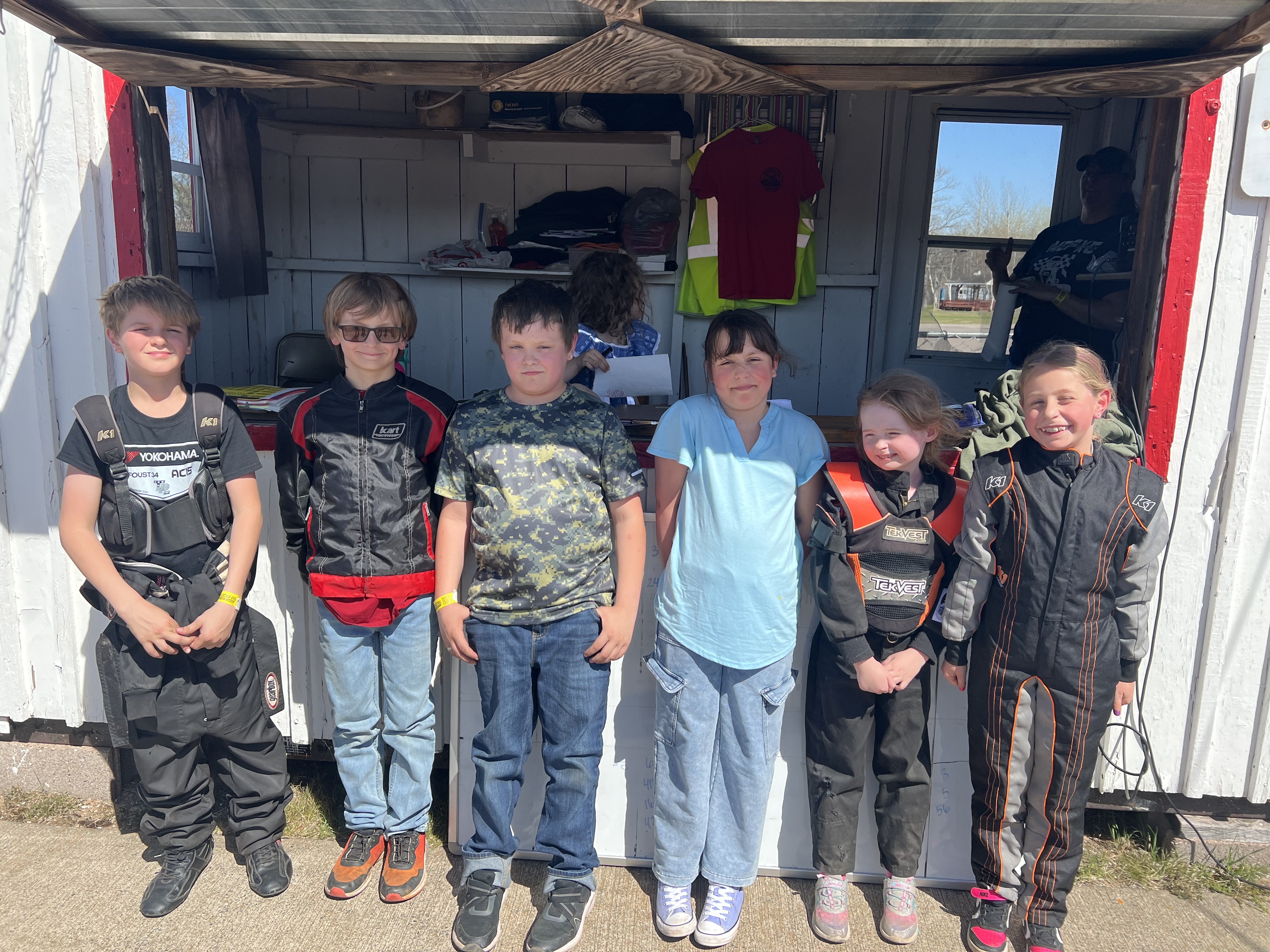 Kids at the track